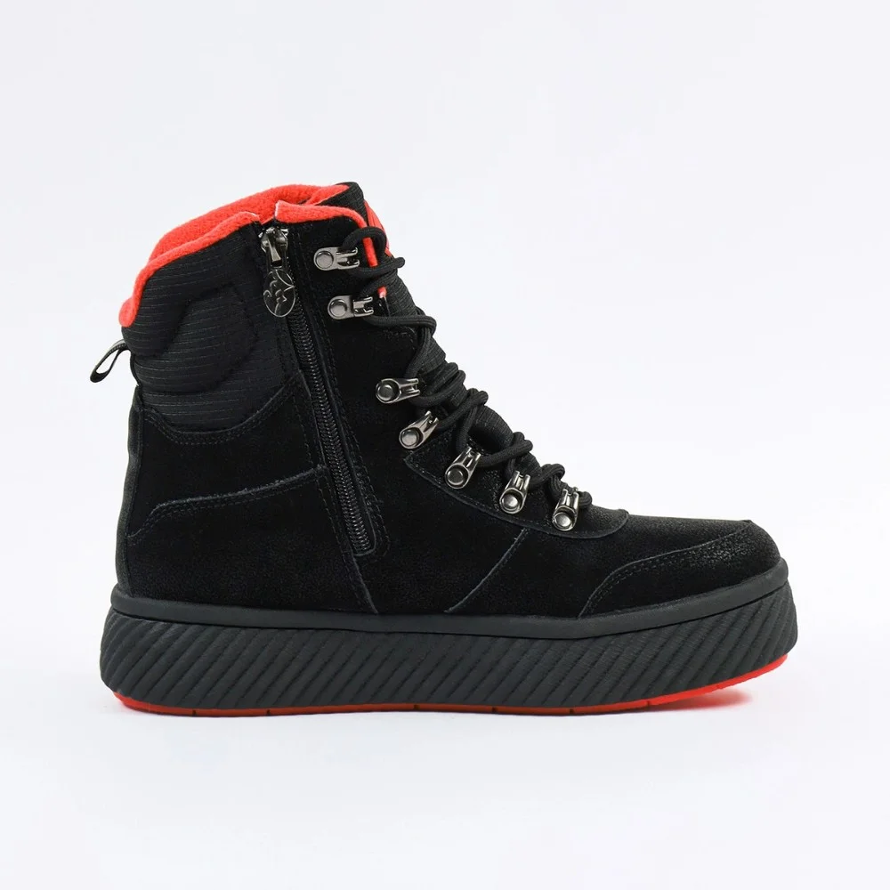 Жіночі зимові черевики Grunberg 148569-09-01 6087 чорні з натуральної шкіри з вовною