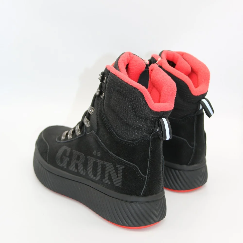 Жіночі зимові черевики Grunberg 148569-09-01 6087 чорні з натуральної шкіри з вовною