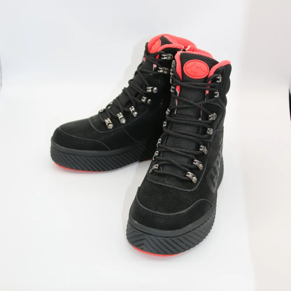 Жіночі зимові черевики Grunberg 148569-09-01 6087 чорні з натуральної шкіри з вовною