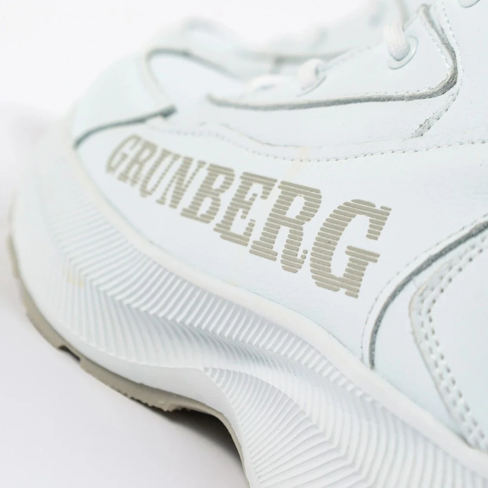 Женские зимние белые ботинки Grunberg 148577-20-02 6088 - натуральная кожа, шерстяной мех