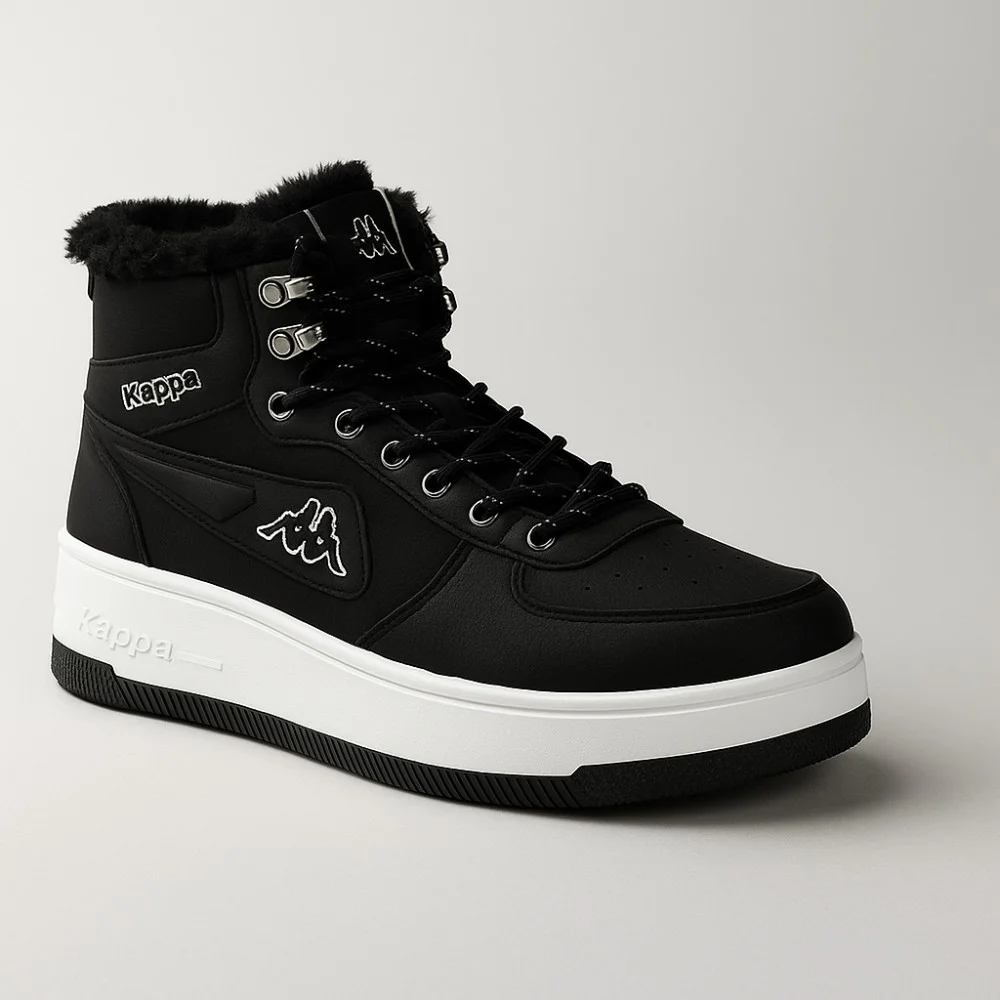 Kappa VSKA 007-6090 Black жіночі зимові черевики з хутром оригінал Італія