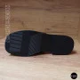 Women's Black Leather Slides Allsy Lonza 208132 035-3 BLACK DG Style