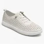 Жіночі шкіряні мокасини з перфорацією Anna Lucci & Lonza (Туреччина) 11945 1800 SILVER GREY 214363 AP 6121