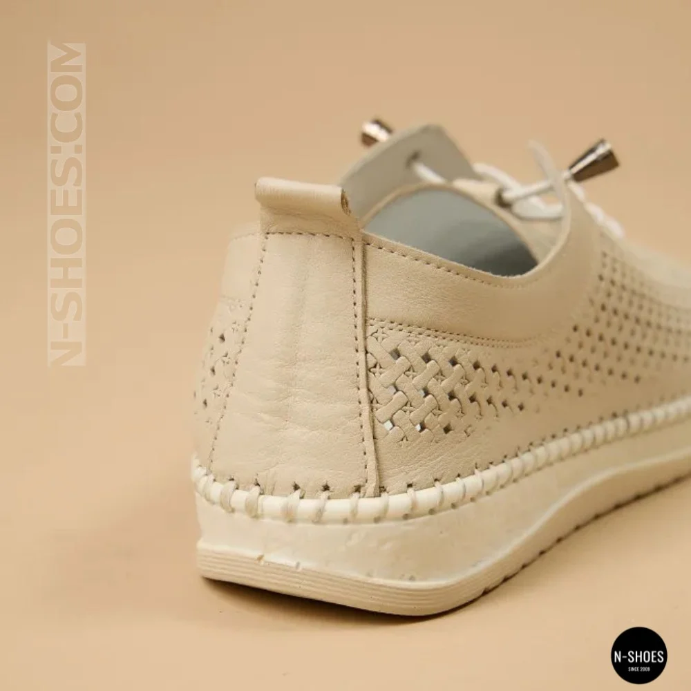 Жіночі шкіряні мокасини з перфорацією Anna Lucci & Lonza (Туреччина) 11945 1800 SILVER GREY 214363 AP 6121