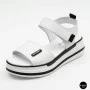 Універсальні жіночі білі шкіряні босоніжки Allsy 207205 2970-1 WHITE lonza 207206 6122