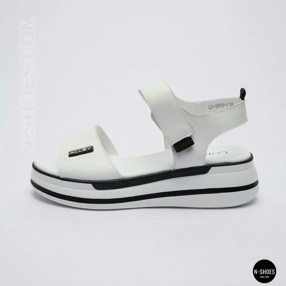 Універсальні жіночі білі шкіряні босоніжки Allsy 207205 2970-1 WHITE lonza 207206 6122