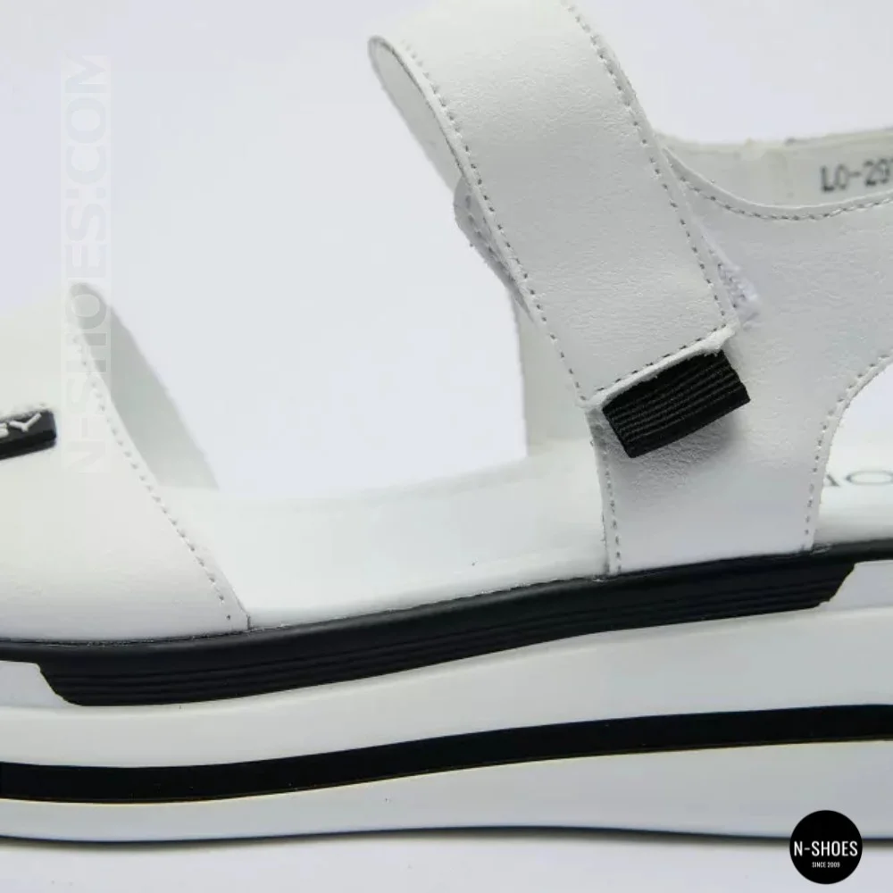 Універсальні жіночі білі шкіряні босоніжки Allsy 207205 2970-1 WHITE lonza 207206 6122