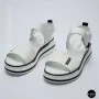 Універсальні жіночі білі шкіряні босоніжки Allsy 207205 2970-1 WHITE lonza 207206 6122