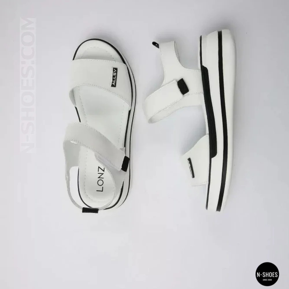 Універсальні жіночі білі шкіряні босоніжки Allsy 207205 2970-1 WHITE lonza 207206 6122