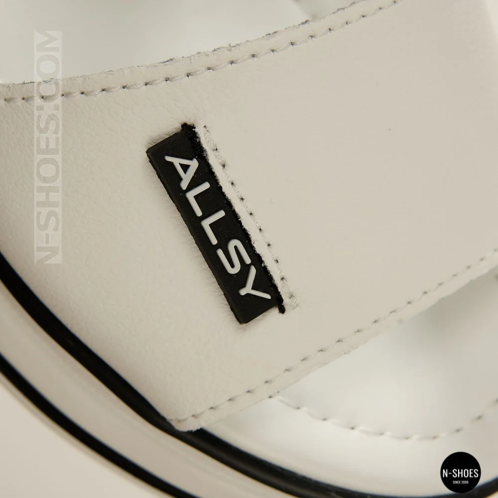 Універсальні жіночі білі шкіряні босоніжки Allsy 207205 2970-1 WHITE lonza 207206 6122
