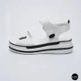 Універсальні жіночі білі шкіряні босоніжки Allsy 207205 2970-1 WHITE lonza 207206 6122