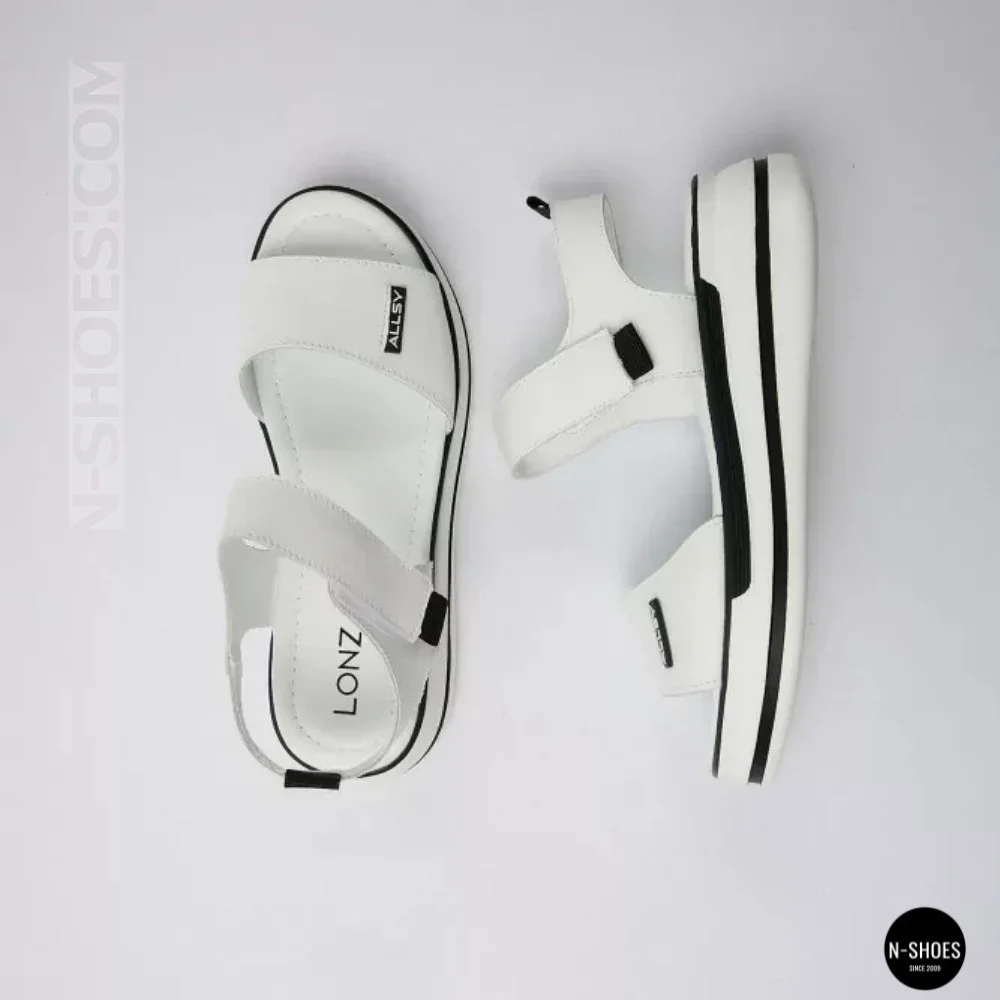 Універсальні жіночі білі шкіряні босоніжки Allsy 207205 2970-1 WHITE lonza 207206 6122