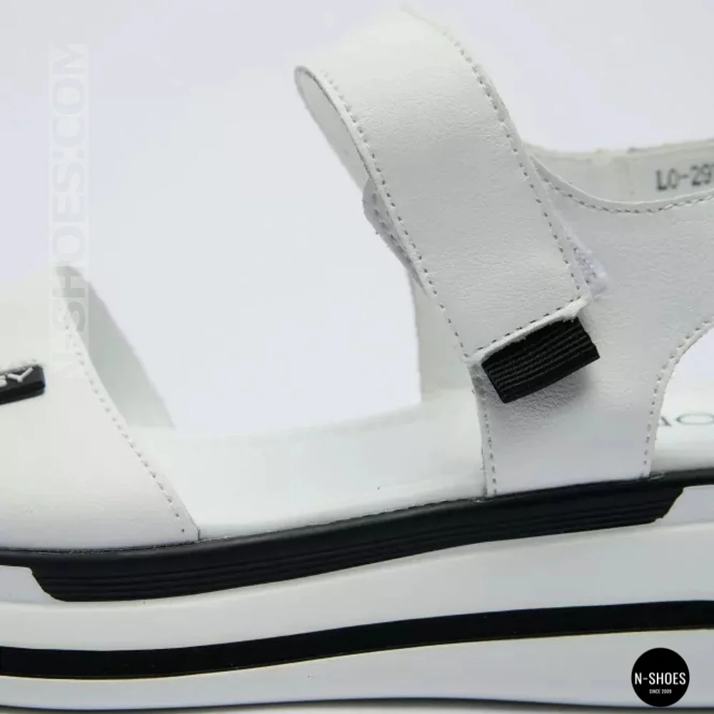 Універсальні жіночі білі шкіряні босоніжки Allsy 207205 2970-1 WHITE lonza 207206 6122