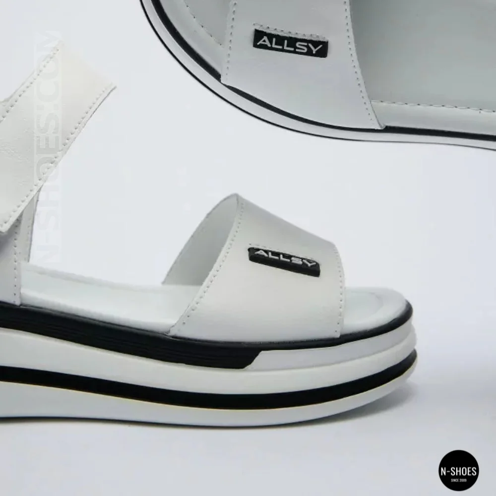 Універсальні жіночі білі шкіряні босоніжки Allsy 207205 2970-1 WHITE lonza 207206 6122