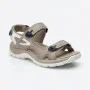 Женские спортивные босоножки Allsy 208350 60270-1 Lonza 208353 APRICOT WHITE 6124 на липучках