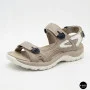 Женские спортивные босоножки Allsy 208350 60270-1 Lonza 208353 APRICOT WHITE 6124 на липучках
