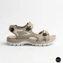 Женские спортивные босоножки Allsy 208350 60270-1 Lonza 208353 APRICOT WHITE 6124 на липучках