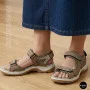 Спортивні жіночі босоніжки на липучках Allsy 208361 60874-6 Lonza BEIGE 6125