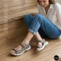 Спортивні жіночі босоніжки на липучках Allsy 208361 60874-6 Lonza BEIGE 6125
