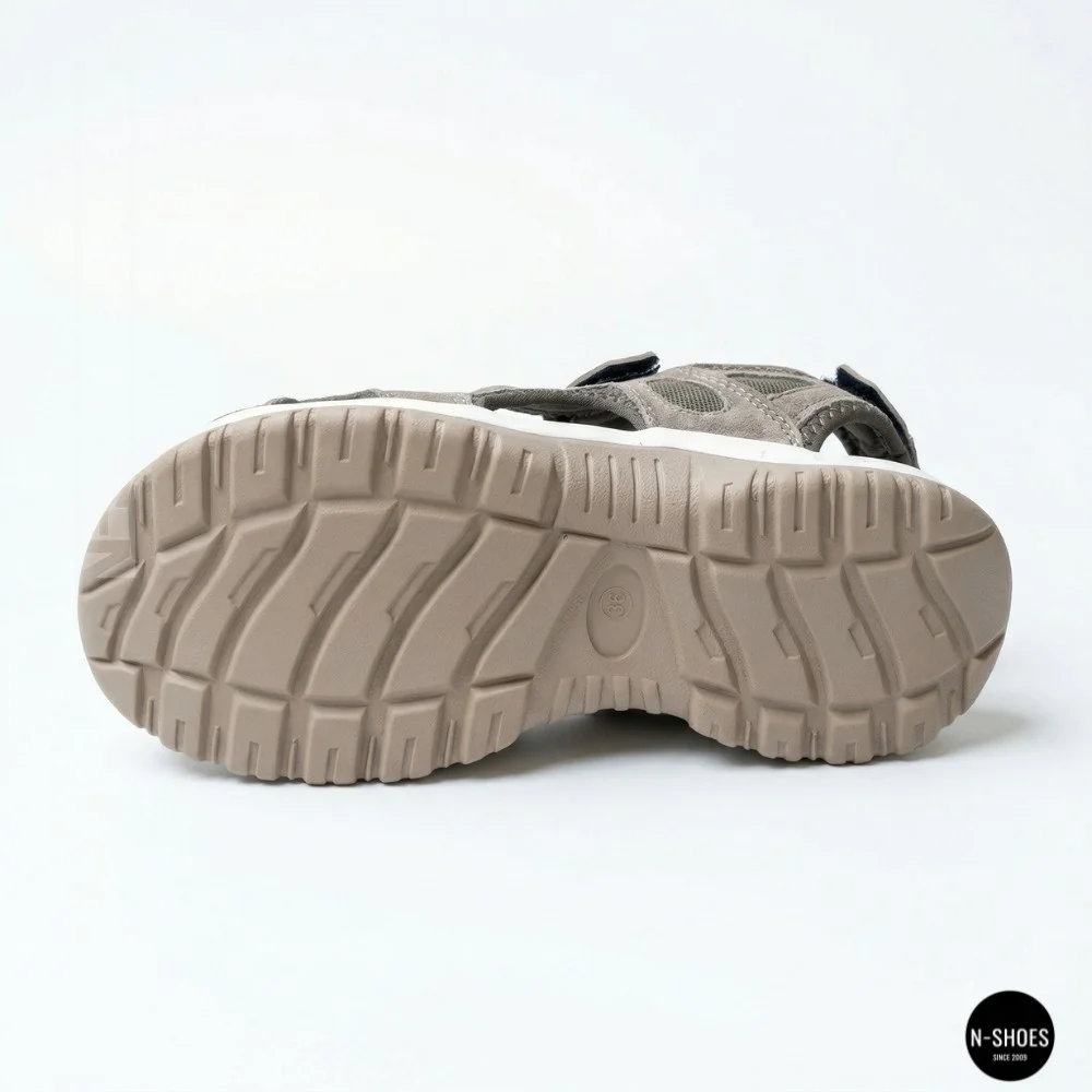 Спортивні жіночі босоніжки на липучках Allsy 208361 60874-6 Lonza BEIGE 6125