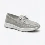 Жіночі сірі шкіряні мокасини з перфорацією Allsy Lonza 207262 A09-7721-4 GREY 207263 6127