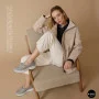 Жіночі сірі шкіряні мокасини з перфорацією Allsy Lonza 207262 A09-7721-4 GREY 207263 6127