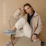 Жіночі сірі шкіряні мокасини з перфорацією Allsy Lonza 207262 A09-7721-4 GREY 207263 6127