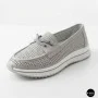 Жіночі сірі шкіряні мокасини з перфорацією Allsy Lonza 207262 A09-7721-4 GREY 207263 6127