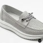 Жіночі сірі шкіряні мокасини з перфорацією Allsy Lonza 207262 A09-7721-4 GREY 207263 6127