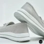 Жіночі сірі шкіряні мокасини з перфорацією Allsy Lonza 207262 A09-7721-4 GREY 207263 6127