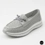 Жіночі сірі шкіряні мокасини з перфорацією Allsy Lonza 207262 A09-7721-4 GREY 207263 6127