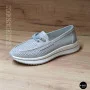 Жіночі сірі шкіряні мокасини з перфорацією Allsy Lonza 207262 A09-7721-4 GREY 207263 6127