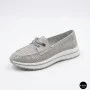 Жіночі сірі шкіряні мокасини з перфорацією Allsy Lonza 207262 A09-7721-4 GREY 207263 6127