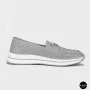 Жіночі сірі шкіряні мокасини з перфорацією Allsy Lonza 207262 A09-7721-4 GREY 207263 6127
