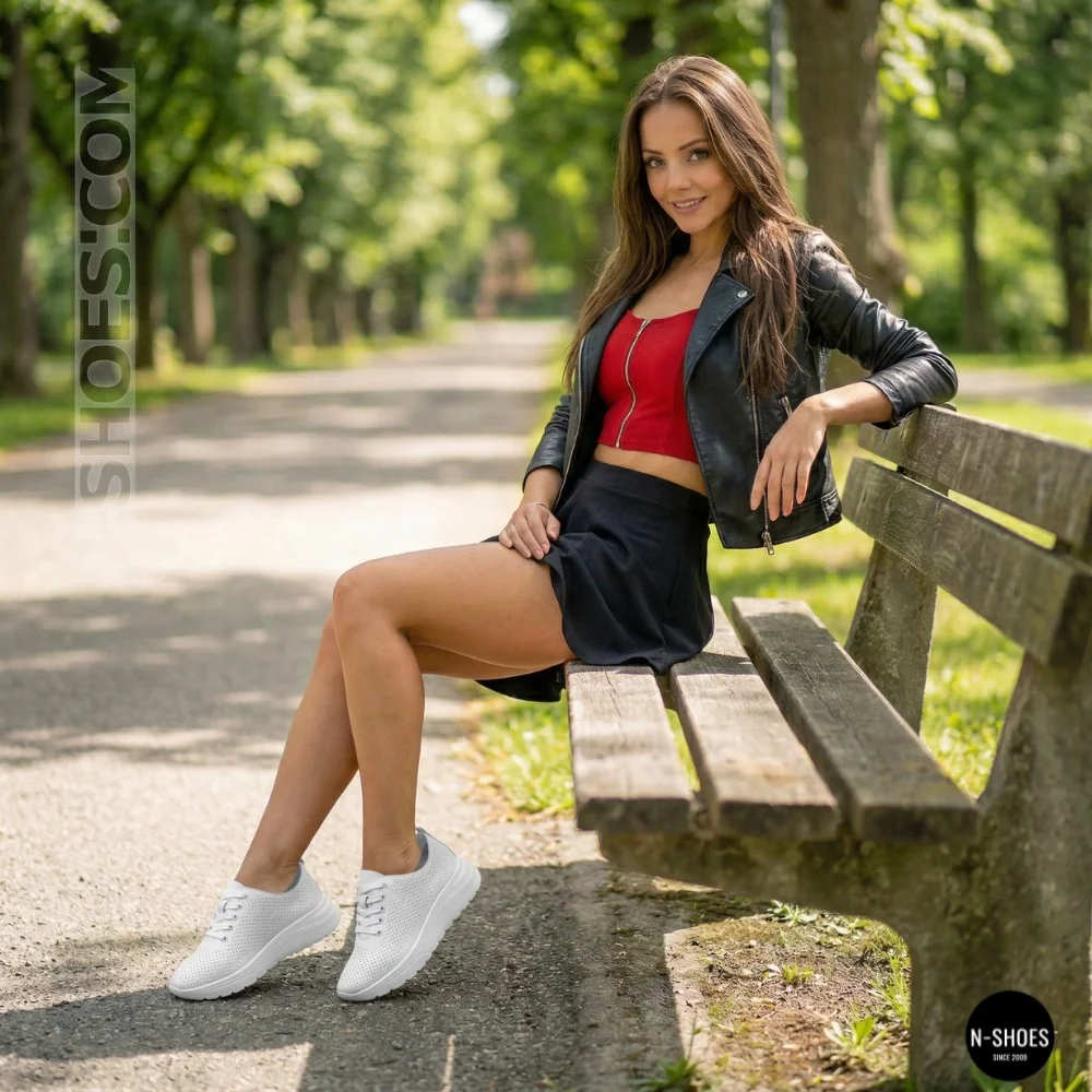 Шкіряні перфоровані мокасини Allsy 207096 Q1-003-010 Lonza WHITE AY 2026 6128