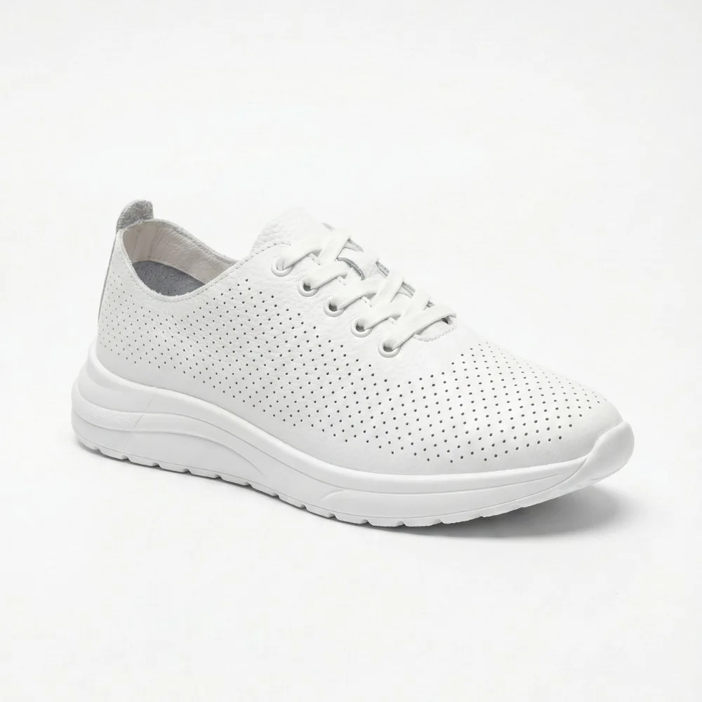 Шкіряні перфоровані мокасини Allsy 207096 Q1-003-010 Lonza WHITE AY 2026 6128