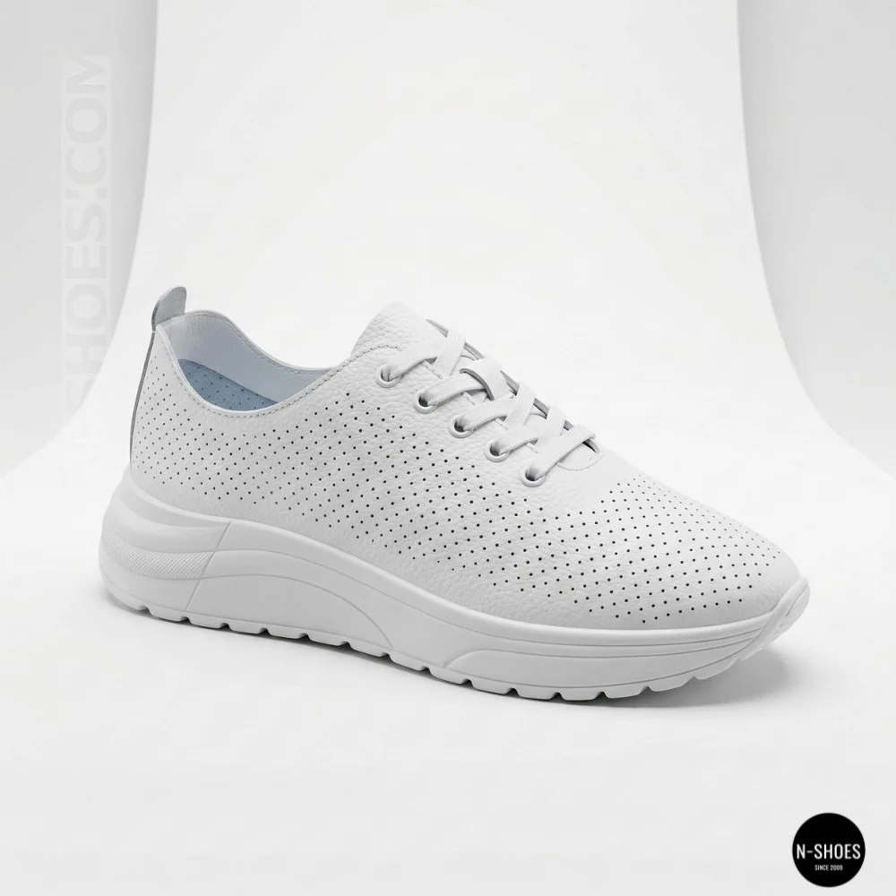 Шкіряні перфоровані мокасини Allsy 207096 Q1-003-010 Lonza WHITE AY 2026 6128