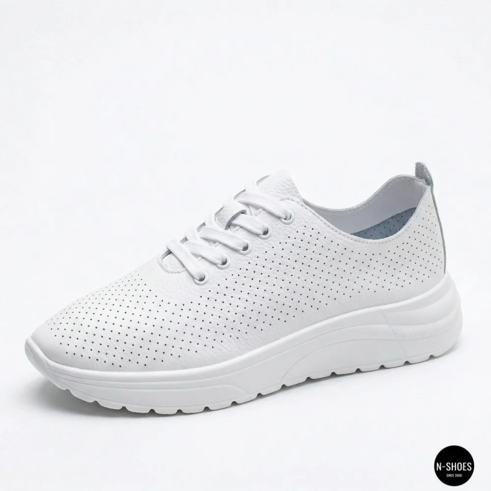 Шкіряні перфоровані мокасини Allsy 207096 Q1-003-010 Lonza WHITE AY 2026 6128