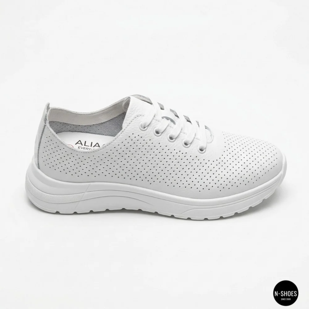 Шкіряні перфоровані мокасини Allsy 207096 Q1-003-010 Lonza WHITE AY 2026 6128