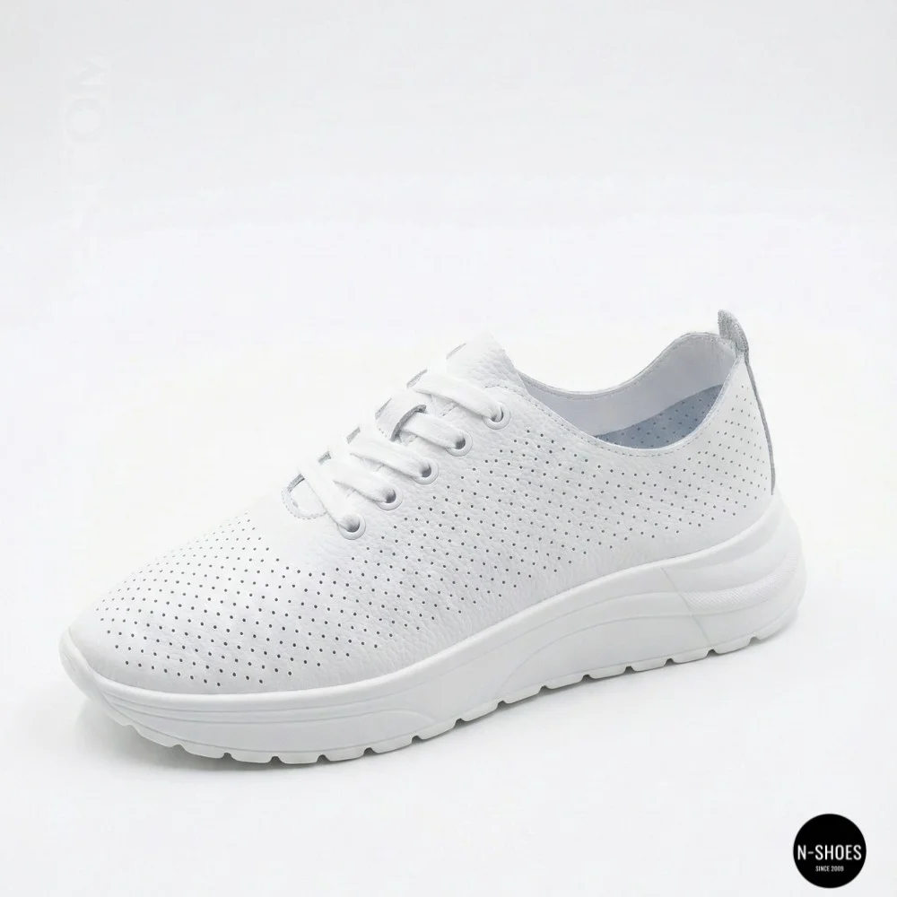 Шкіряні перфоровані мокасини Allsy 207096 Q1-003-010 Lonza WHITE AY 2026 6128