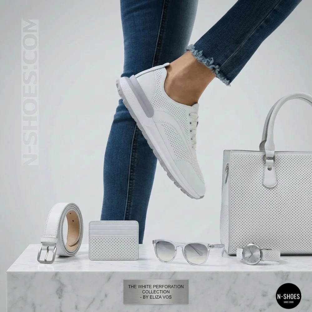 Шкіряні мокасини Allsy 207105 Q1-018-010 WHITE lonza 207106 2026 6129 з перфорацією