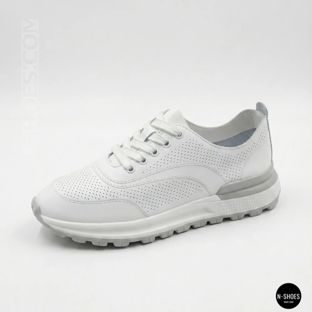 Шкіряні мокасини Allsy 207105 Q1-018-010 WHITE lonza 207106 2026 6129 з перфорацією