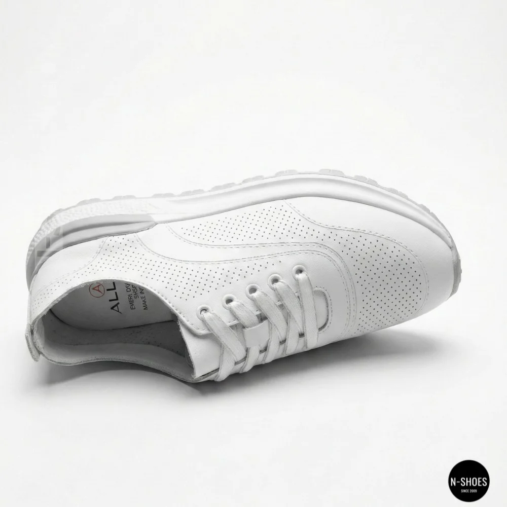 Шкіряні мокасини Allsy 207105 Q1-018-010 WHITE lonza 207106 2026 6129 з перфорацією