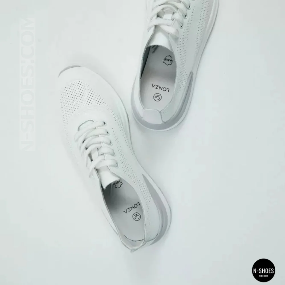 Шкіряні мокасини Allsy 207105 Q1-018-010 WHITE lonza 207106 2026 6129 з перфорацією