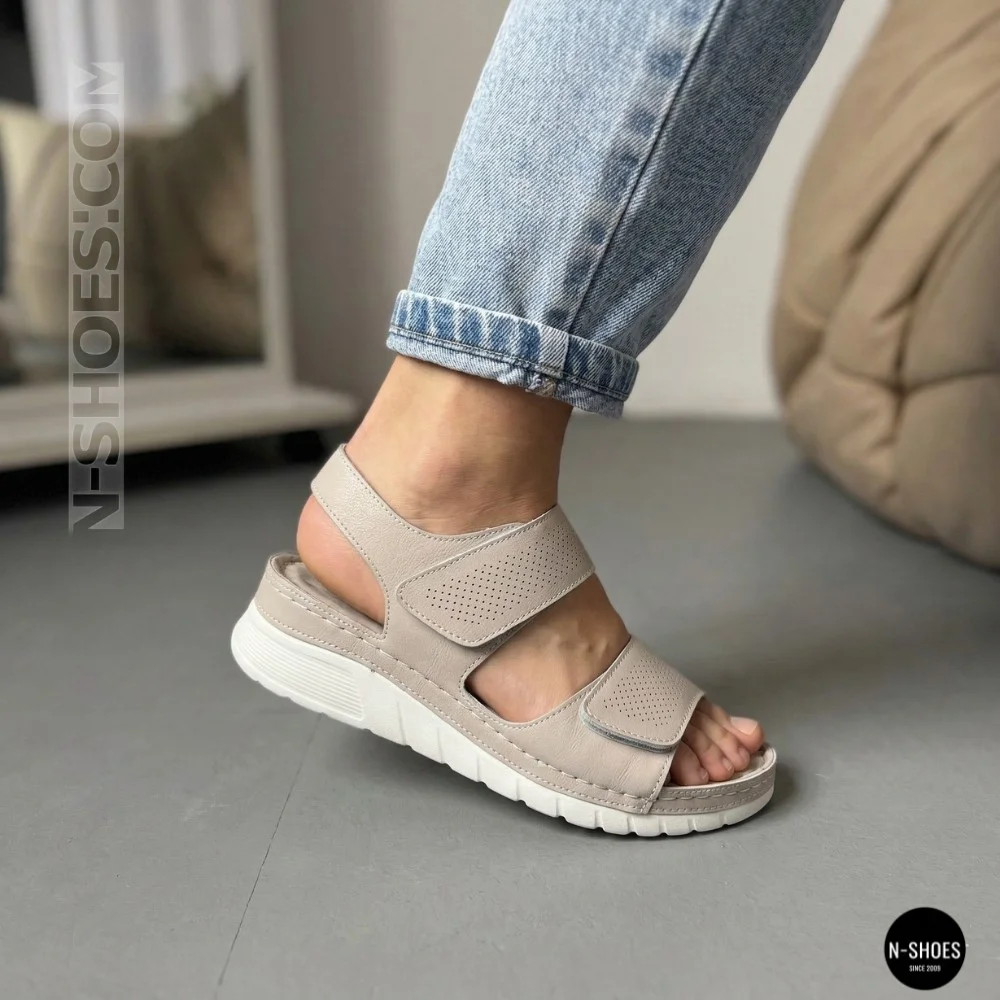 Comfort Leather Platform Sandals Allsy & Lonza (Ecco Flowt Style)