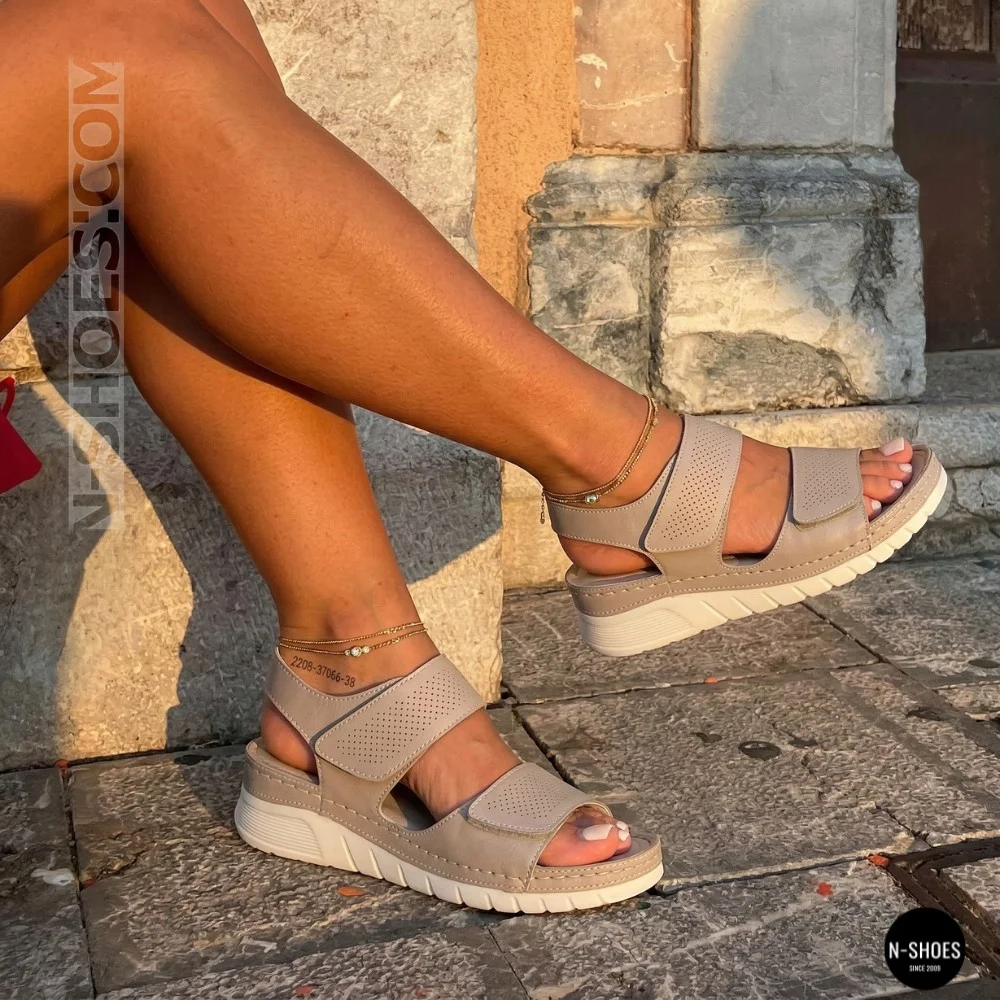Comfort Leather Platform Sandals Allsy & Lonza (Ecco Flowt Style)