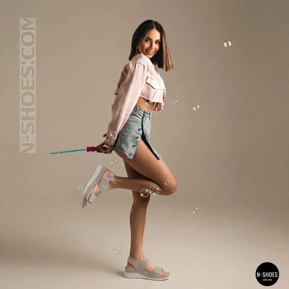 Comfort Leather Platform Sandals Allsy & Lonza (Ecco Flowt Style)