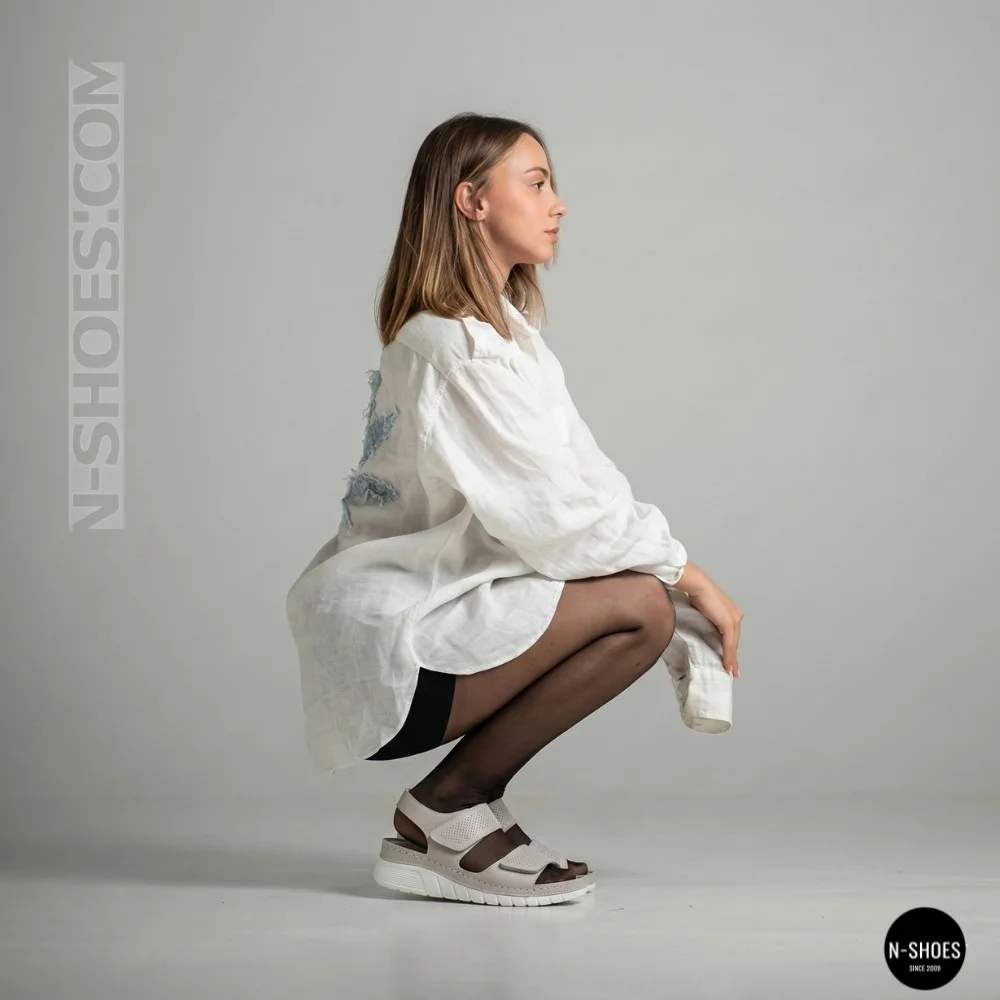 Comfort Leather Platform Sandals Allsy & Lonza (Ecco Flowt Style)