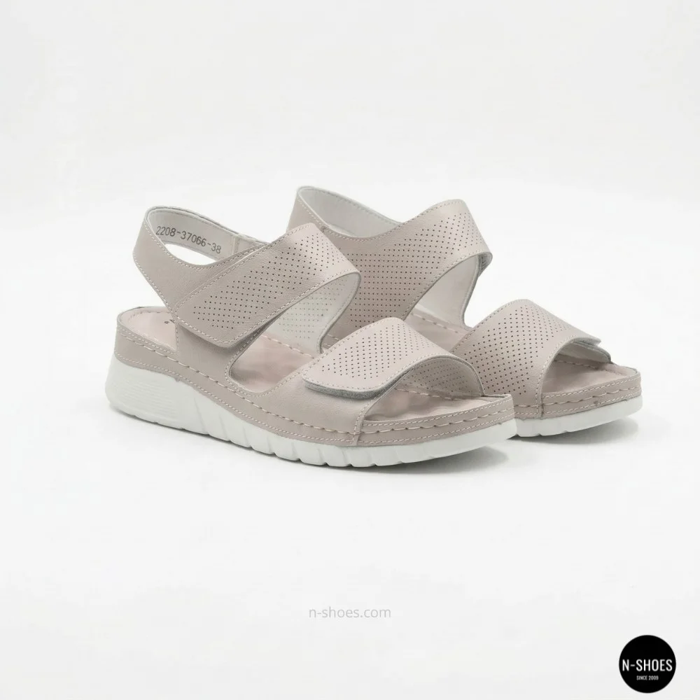 Comfort Leather Platform Sandals Allsy & Lonza (Ecco Flowt Style)