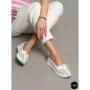Women's White Perforated Leather Moccasins Allsy 208174 l2-5273-1 lonza white AY 6143